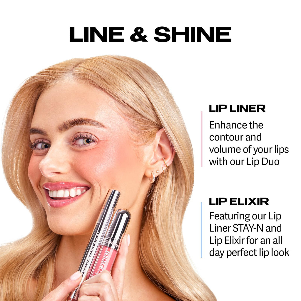 Sacheu Lip Liner STAY-N Peel Off Lip Stain — Long Lasting Matte Lip Tattoo Transfer Proof Lipstain Infused with Hyaluronic Acid & Vitamin E for All Skin Types — Vegan & Cruelty-Free, p-INKED