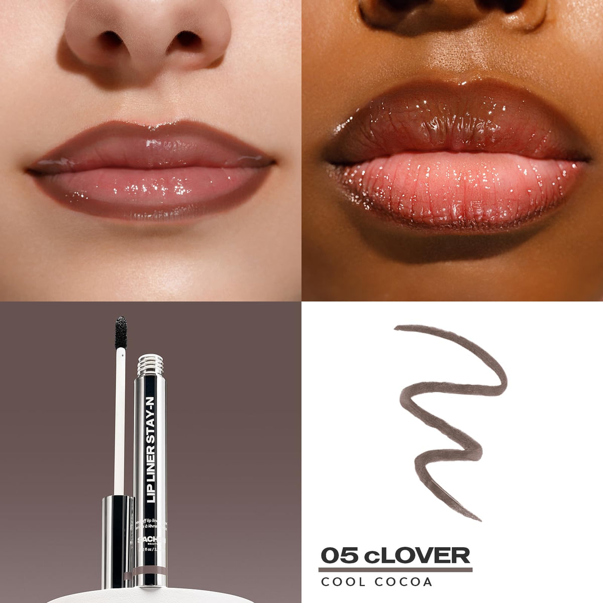 Sacheu Lip Liner STAY-N Peel Off Lip Stain — Long Lasting Matte Lip Tattoo Transfer Proof Lipstain Infused with Hyaluronic Acid & Vitamin E for All Skin Types — Vegan & Cruelty-Free, p-INKED