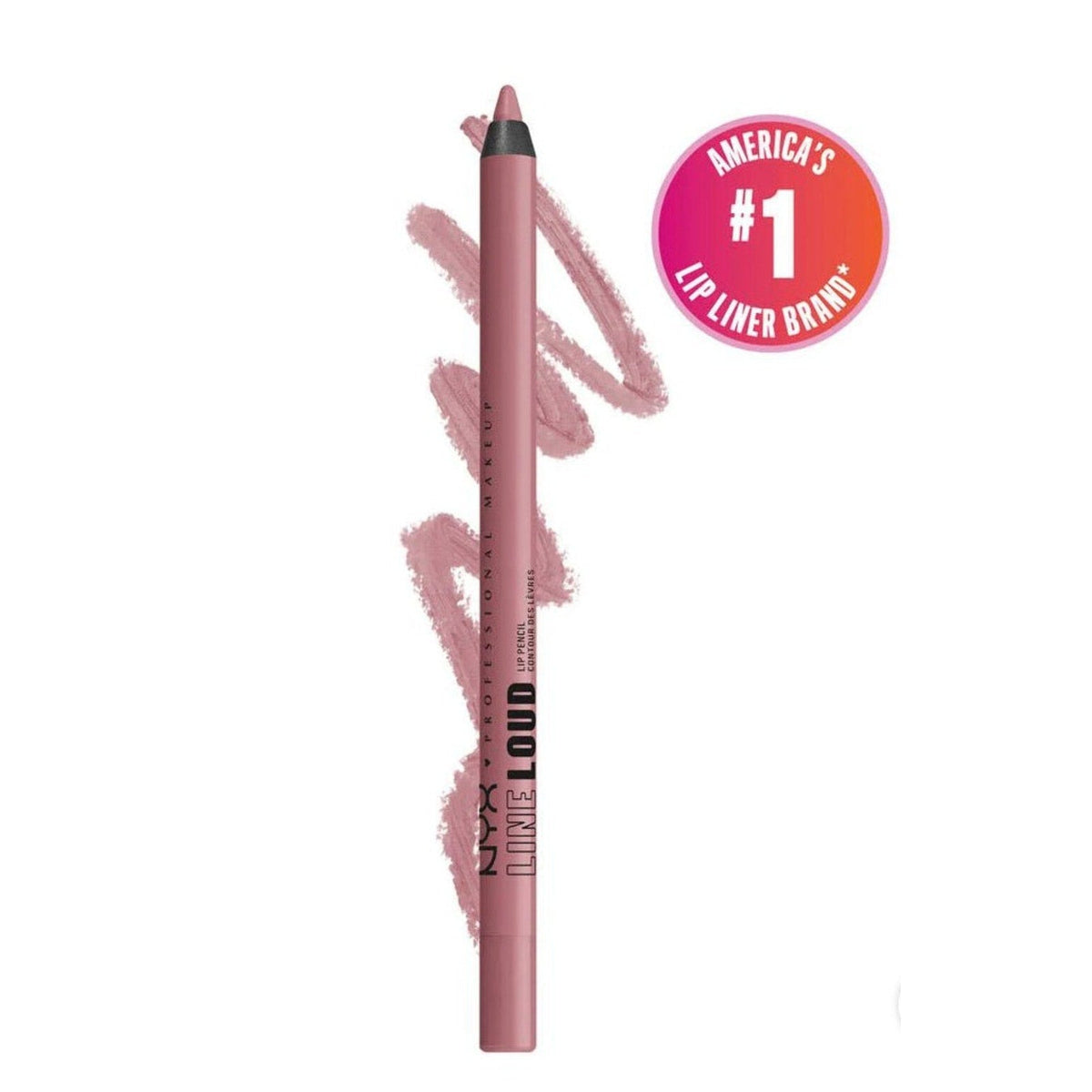 NYX Line Loud Lip Liner, Longwear Matte Lip Pencil - Fierce Flirt