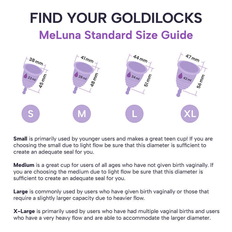 MeLuna Menstrual Cup | Sport | Stem Handle