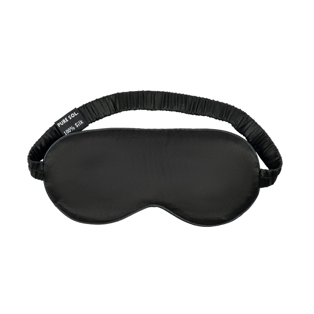 Blissful Sleep Silk Eye Mask — Navy