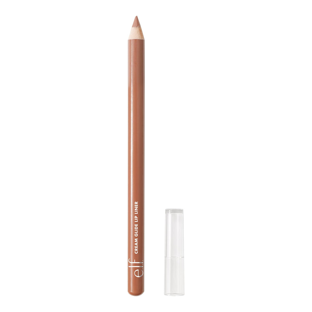 e.l.f. Cream Glide Lip Liner, Highly-Pigmented Pencil For Shaping & Sculpting Lips, Semi-Matte Finish, Vegan & Cruelty-Free, Dark Cocoa