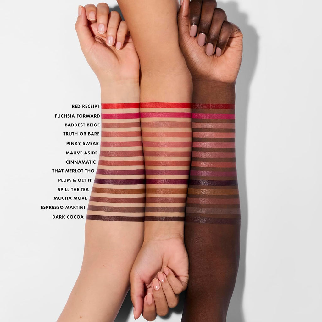 e.l.f. Cream Glide Lip Liner, Highly-Pigmented Pencil For Shaping & Sculpting Lips, Semi-Matte Finish, Vegan & Cruelty-Free, Mauve Aside