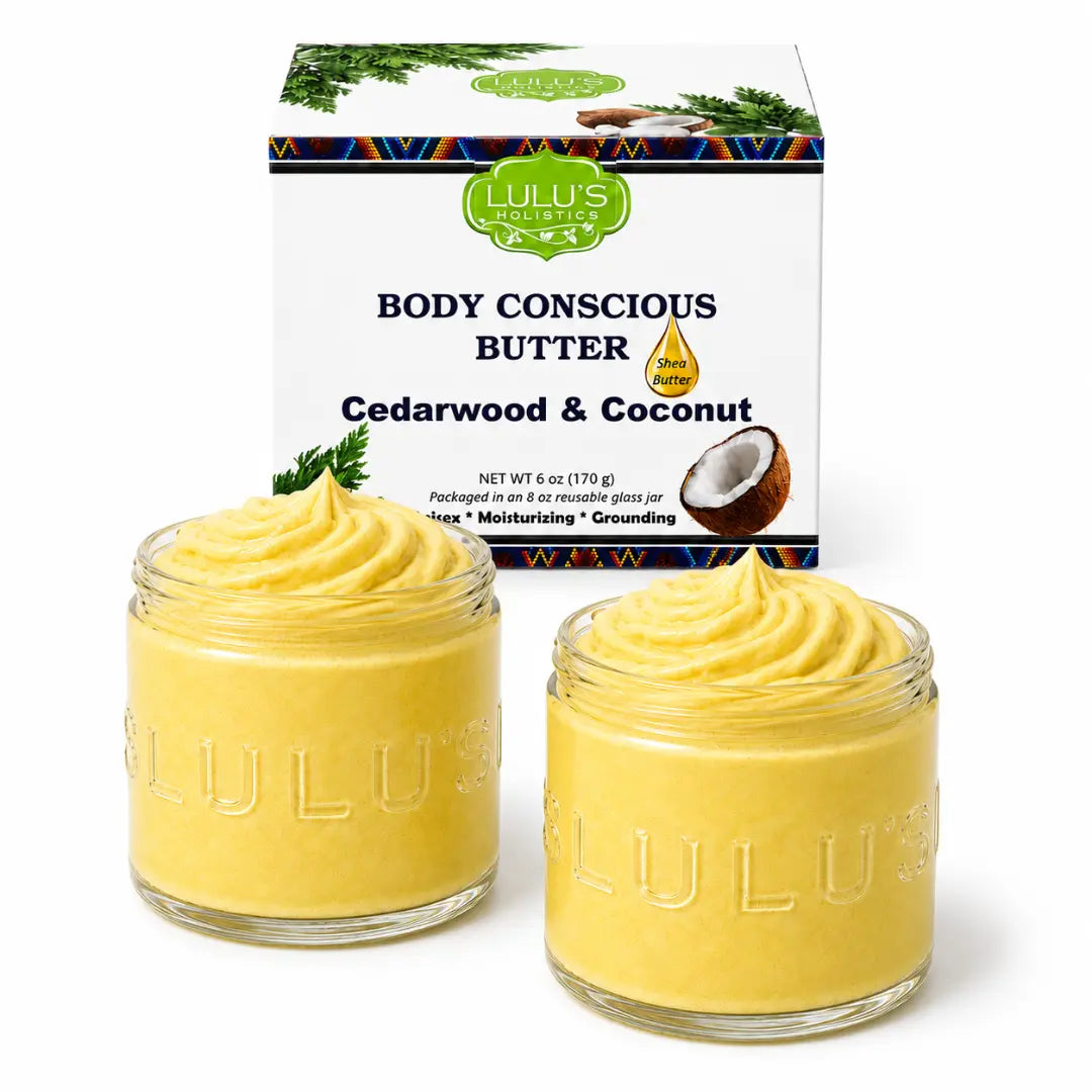Lulu's Holistics Unrefined Unscented Whipped Body Butter – Pure, Balanced Moisture