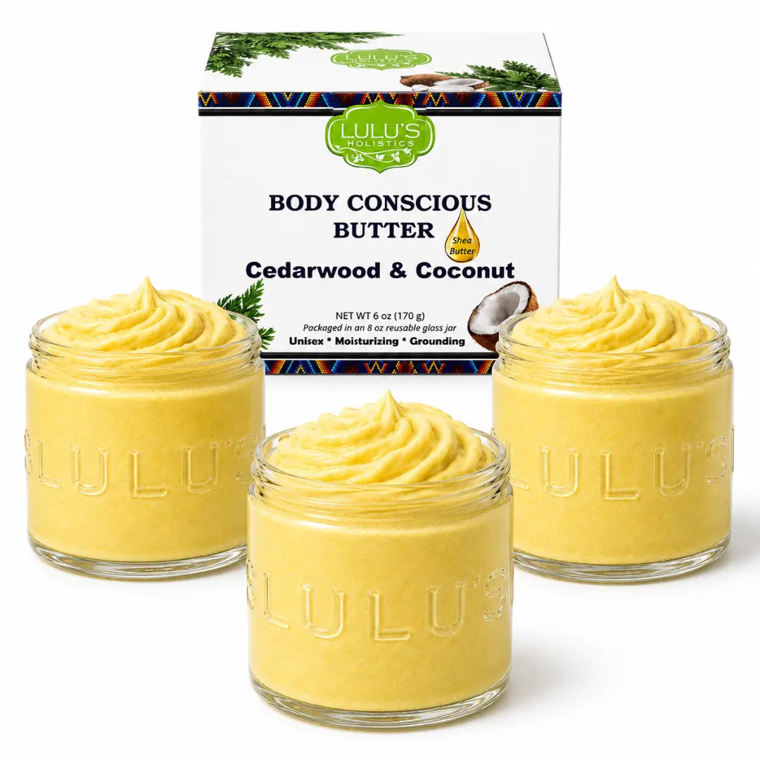 Lulu's Holistics Unrefined Unscented Whipped Body Butter – Pure, Balanced Moisture