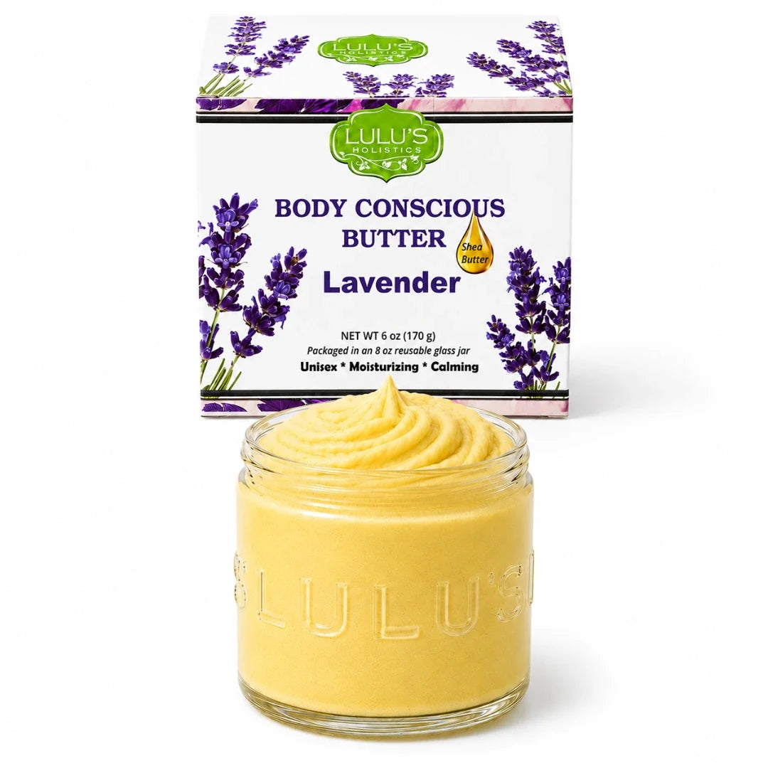 Lulu's Holistics Rosewater Whipped Body Butter – Hydrating, Skin-Softening Care