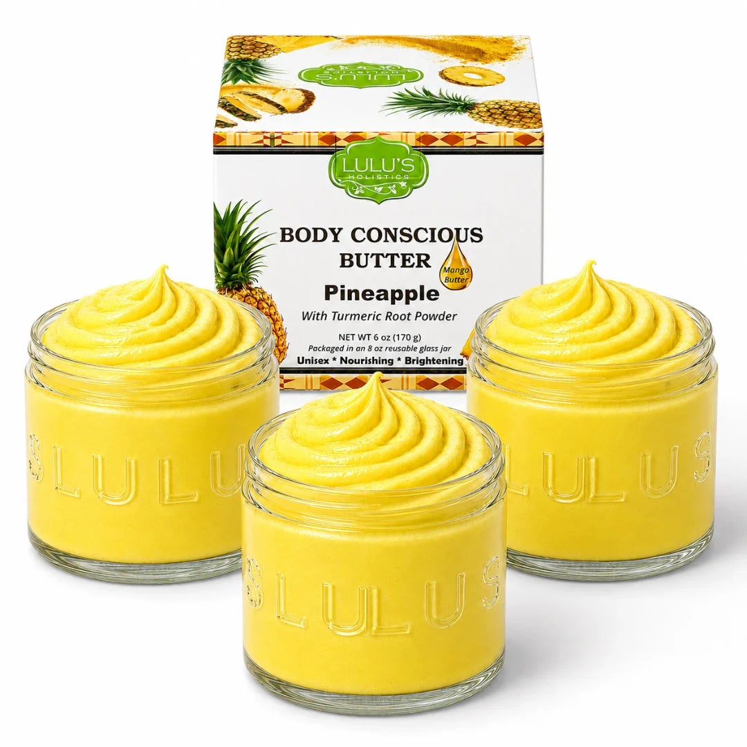 Lulu's Holistics Unrefined Unscented Whipped Body Butter – Pure, Balanced Moisture