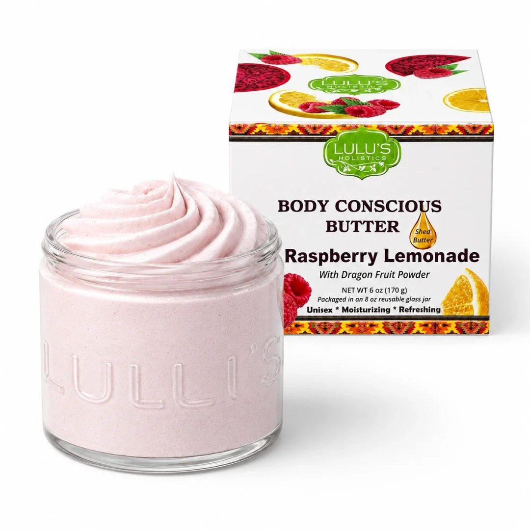 Lulu's Holistics Rosewater Whipped Body Butter – Hydrating, Skin-Softening Care