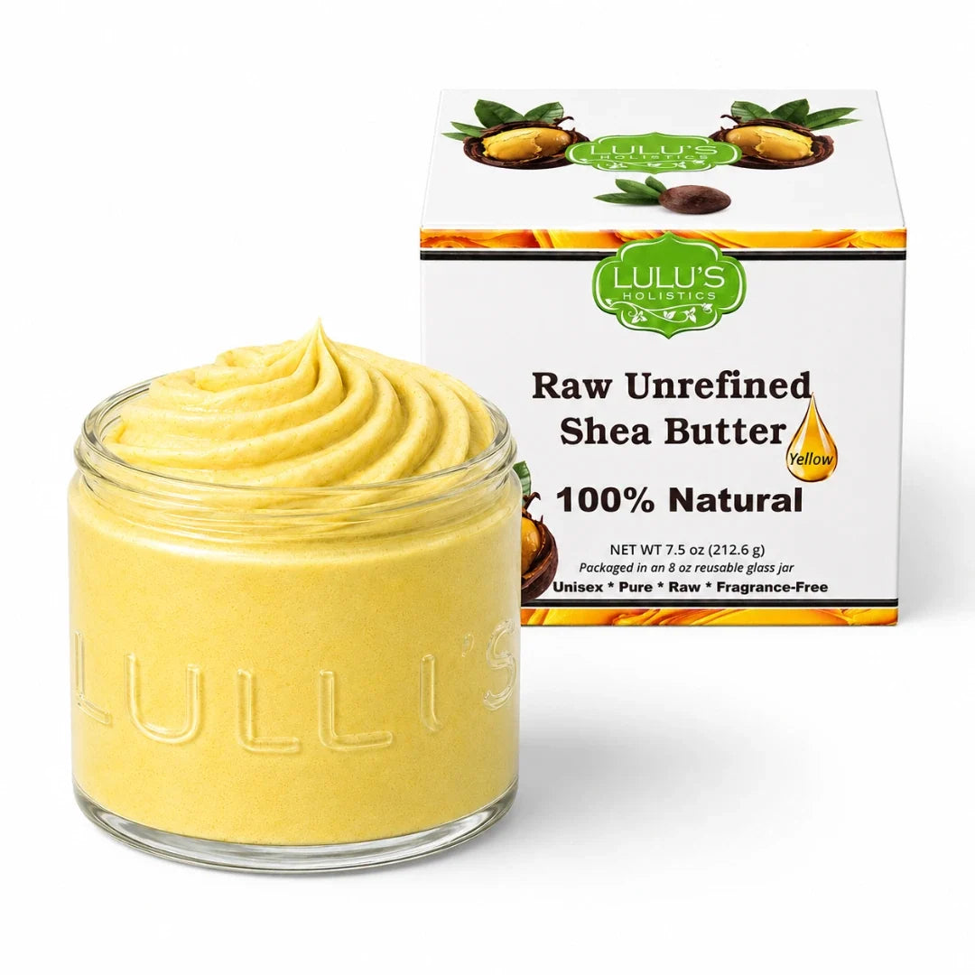 Lulu's Holistics Rosewater Whipped Body Butter – Hydrating, Skin-Softening Care