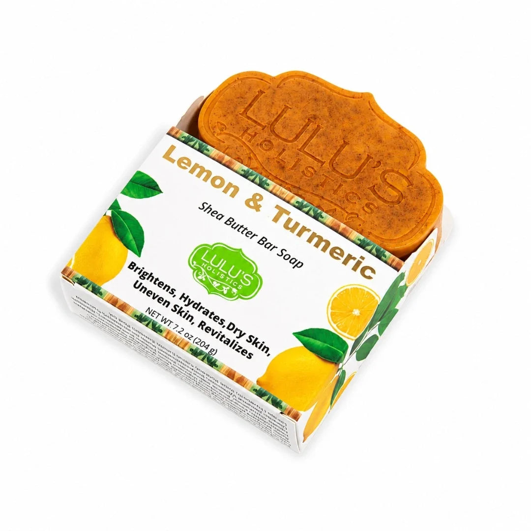 Lulu's Holistics Pomegranate Mango Turmeric Kojic Shea Butter Bar Soap – Brightening Cleanse