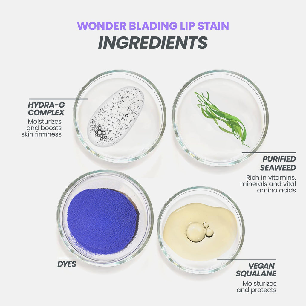 Wonderskin Wonder Blading All Day Lip Stain Peel Off Masque - Long Lasting, Waterproof and Transfer Proof Nude Lip Tint, Matte Finish Peel Off Lip Stain (Whimsical Masque)